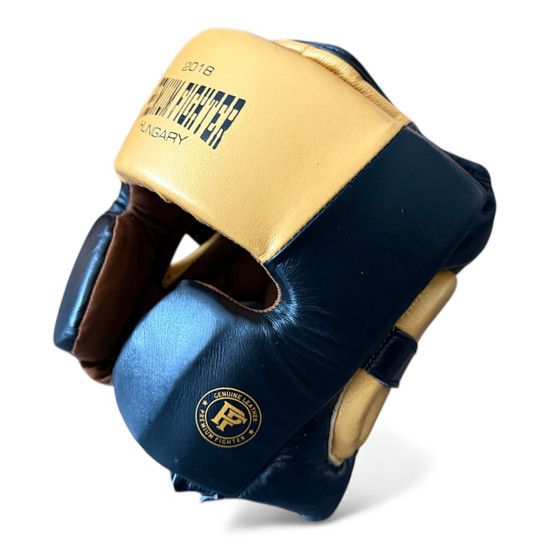 Premium Fighter - Training Fejvédő (fekete/arany)-S